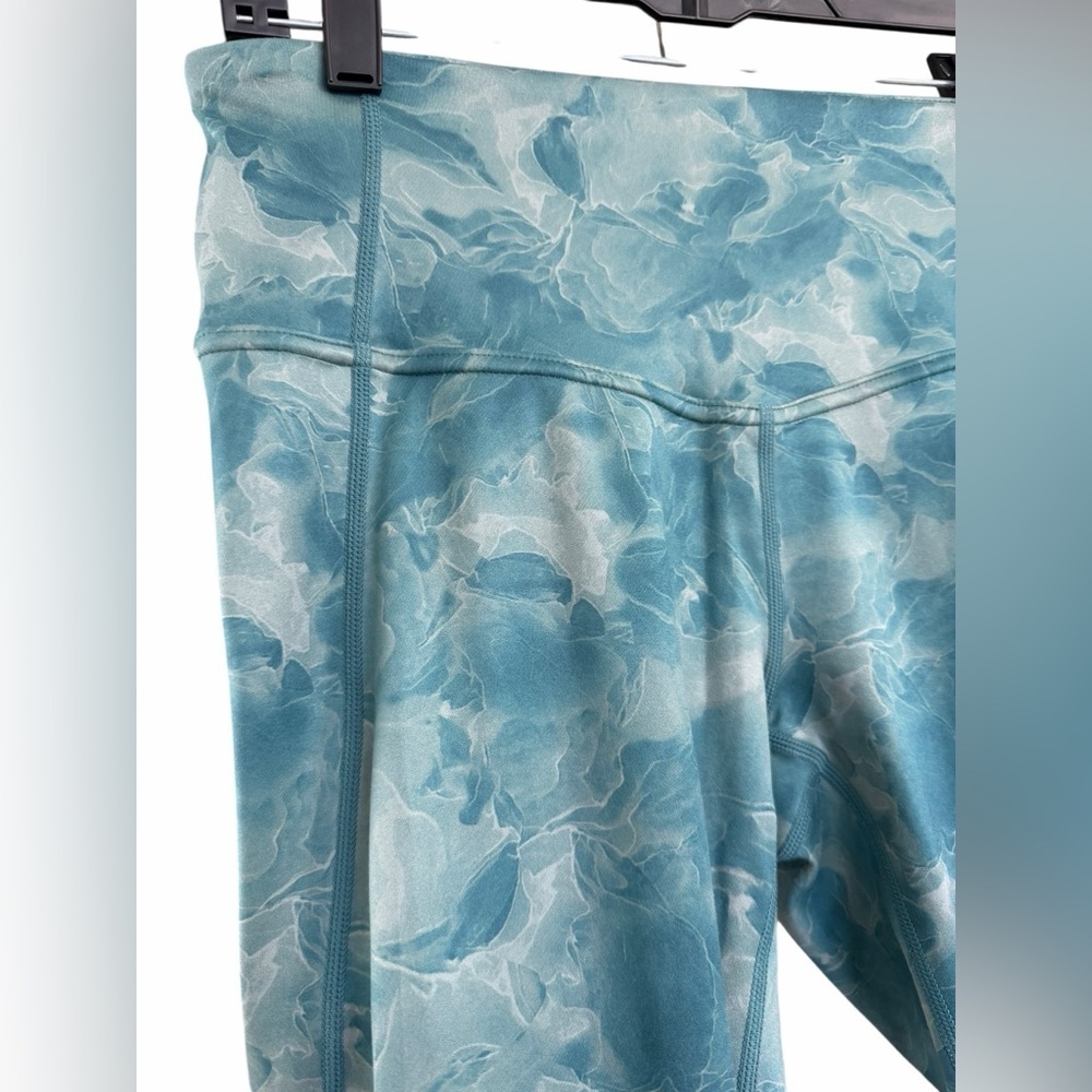 Zella high waist 7/8 Teal Marble Leggings - Picture 10 of 12